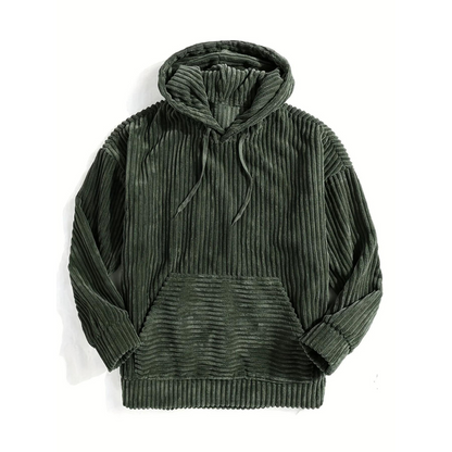 Lennart | Casual Losse Geribde Hoodie