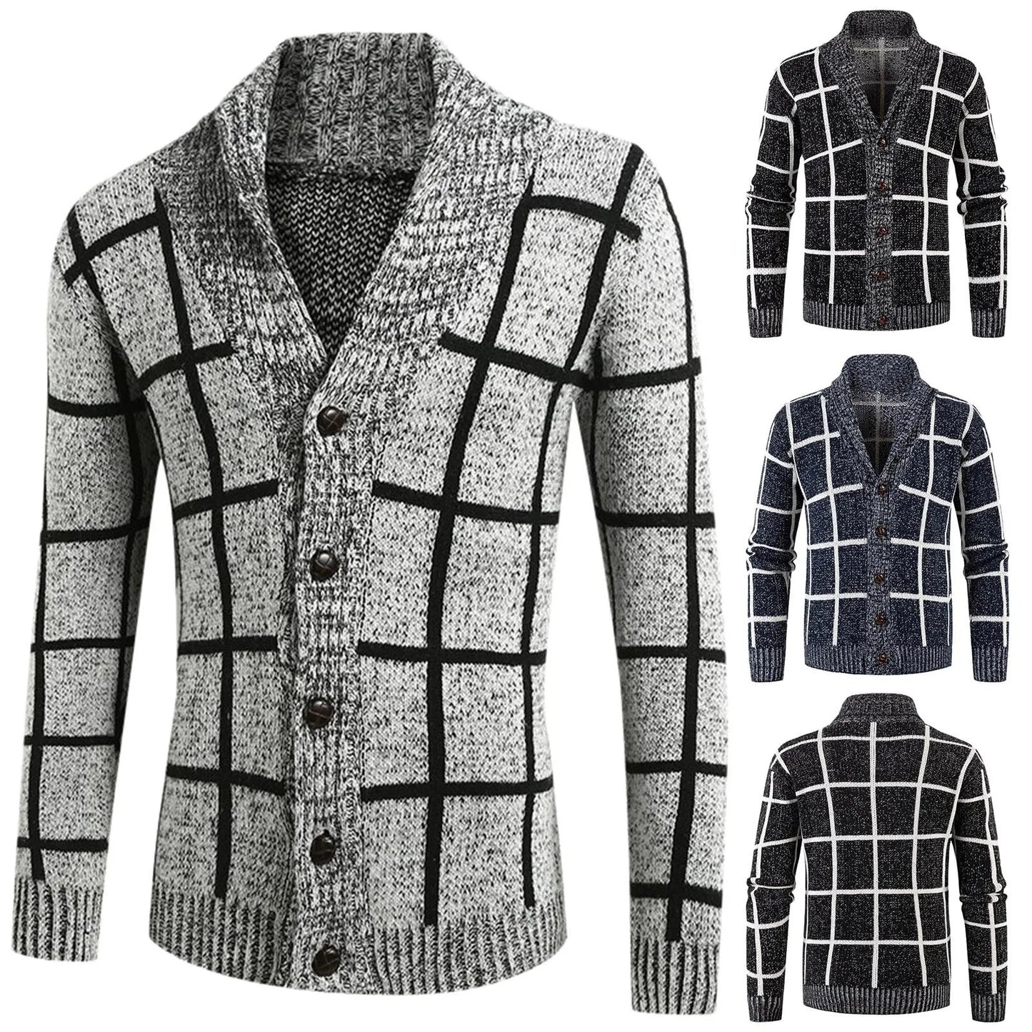 Theodor | Moderne Plaid Cardigan