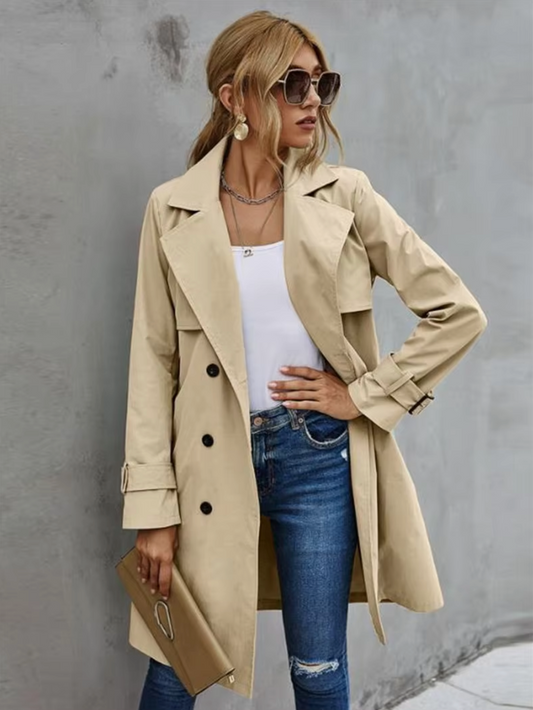 Susie | Chique Mid-Lange Trench Windjas