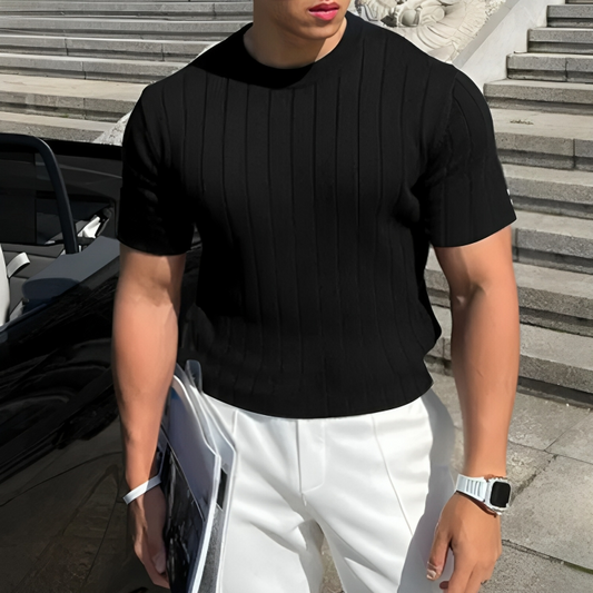 Jairus | Stijlvol Geribbeld Shirt