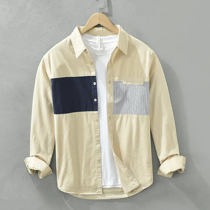 Wendric | Patchwork Casual Overhemd