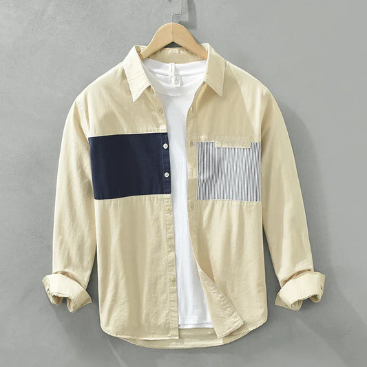 Wendric | Patchwork Casual Overhemd