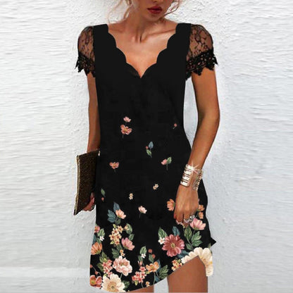 Dames Elegante Zwarte Jurk | Midi
