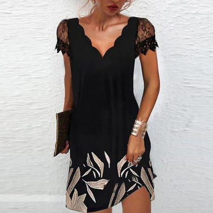 Dames Elegante Zwarte Jurk | Midi