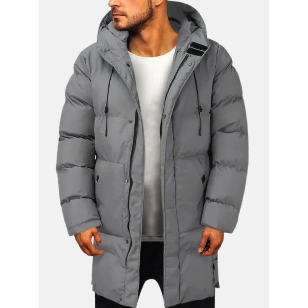 Heren Pufferjas – Regular Fit – Gewatteerd Isolerend – Met Capuchon en Ritsluiting