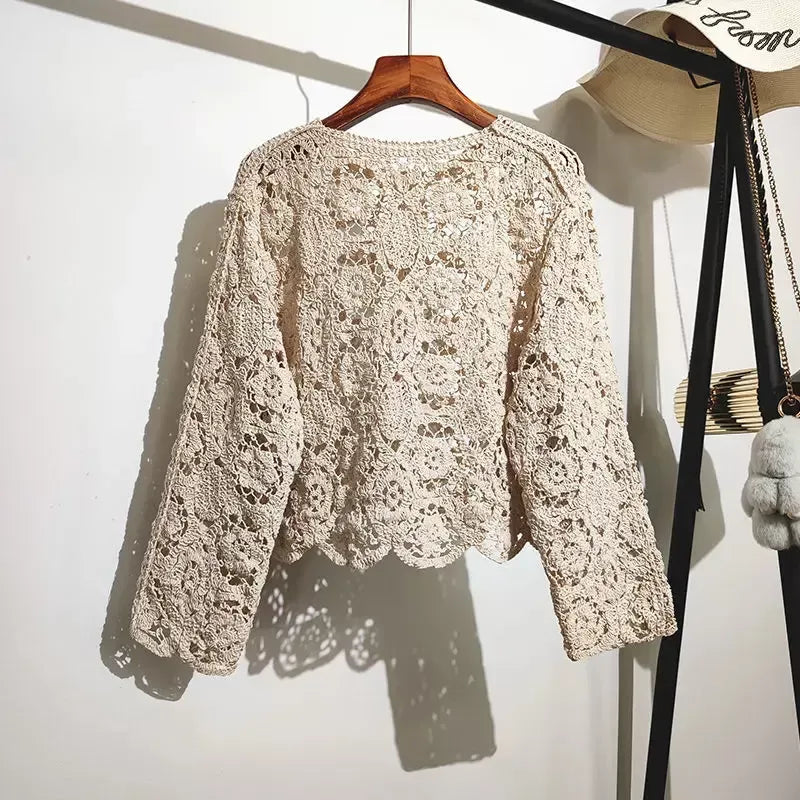 Roza | Korte Gehaakte Cardigan