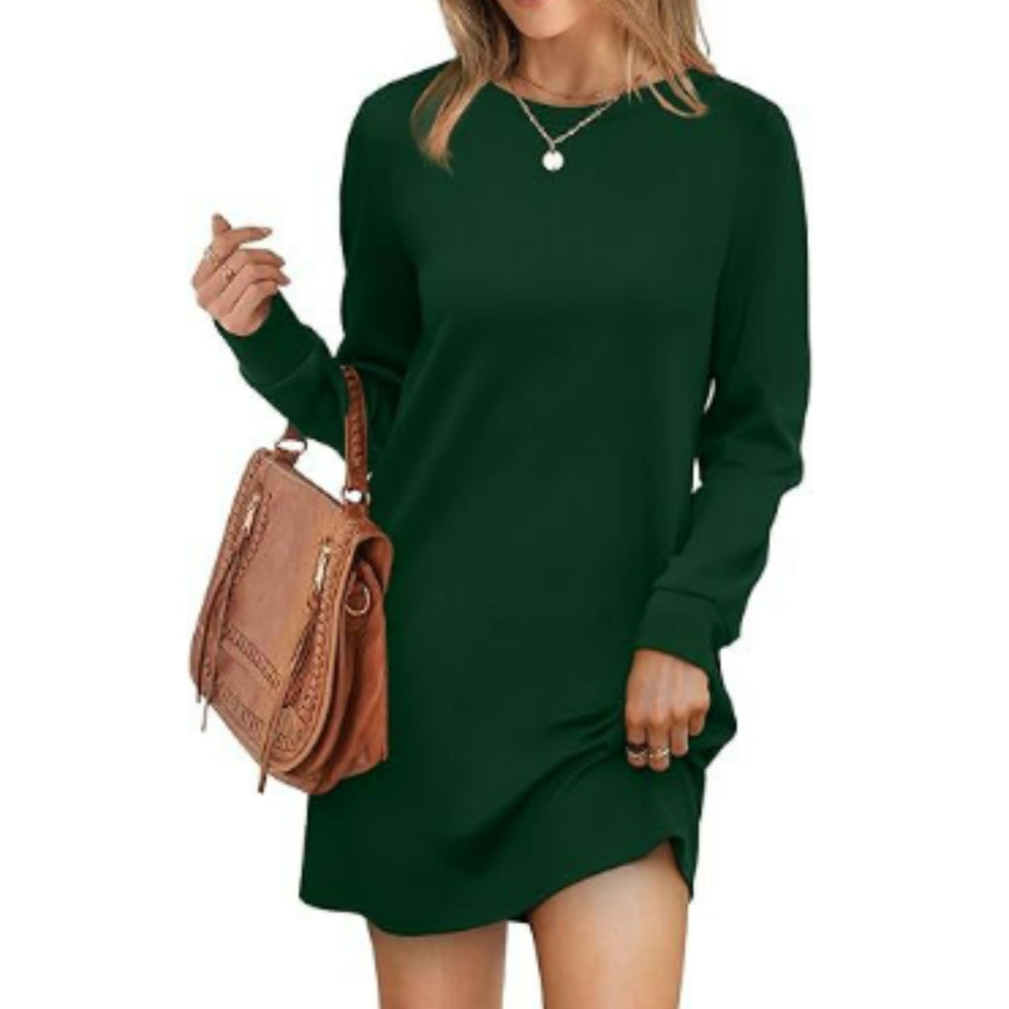 Dames Mini Trui Jurk | Lange Mouw