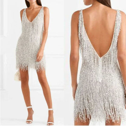 Baldrina | Dames Party Jurk | Mouwloos Sequin