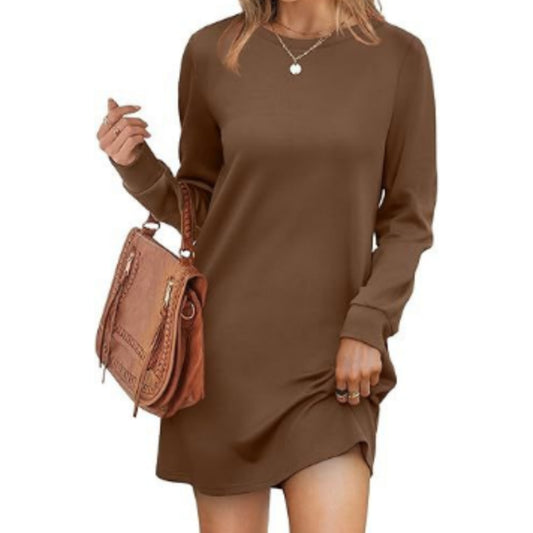 Dames Mini Trui Jurk | Lange Mouw