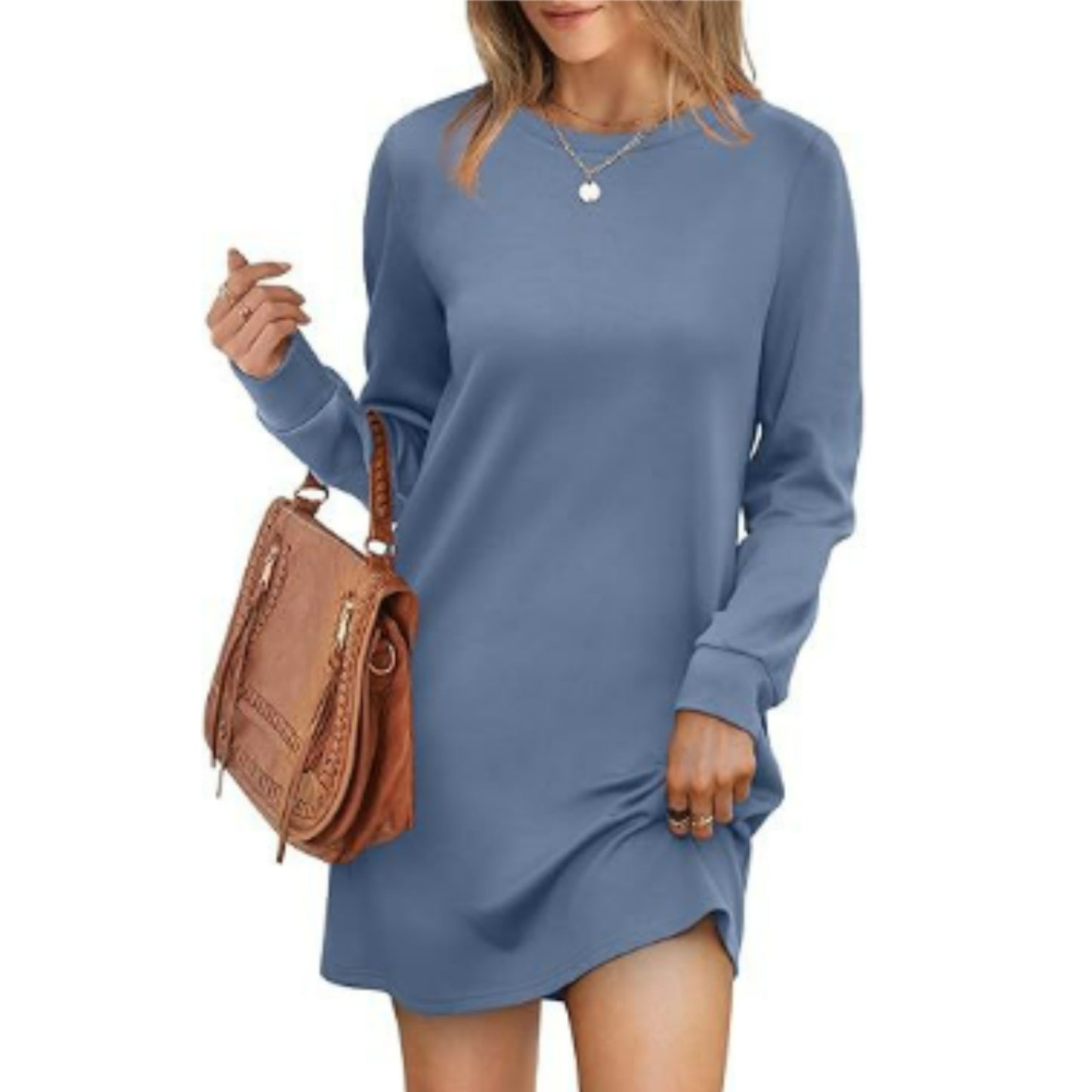 Dames Mini Trui Jurk | Lange Mouw