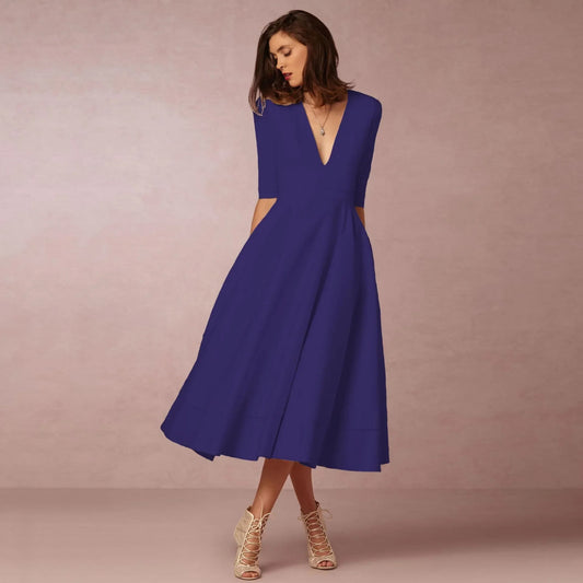Dames Avond Midi Jurk | Elegant