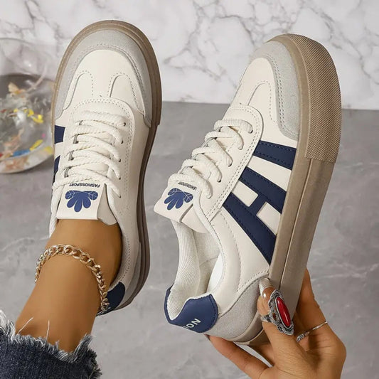 Barenda | Dames Sneakers | Platform Vetersluiting