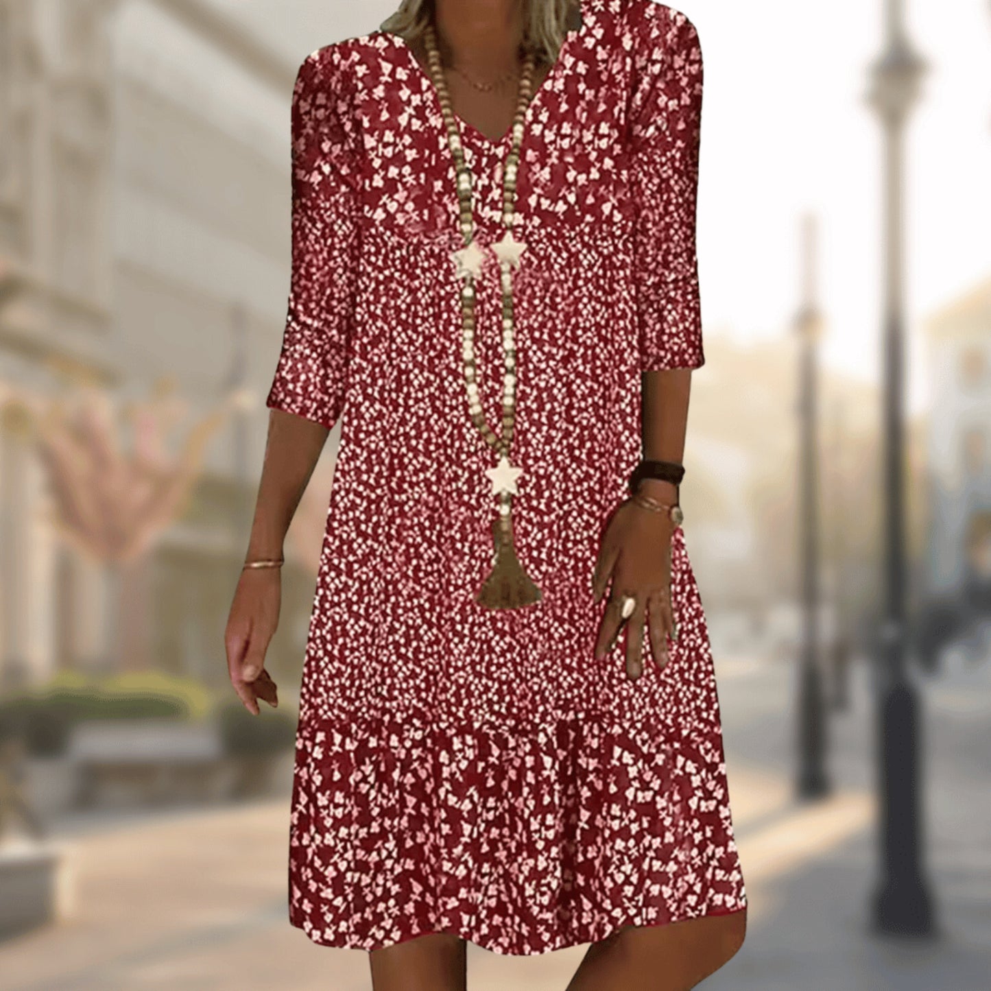 Dames Elegante Jurk | Comfortabel