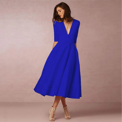 Dames Avond Midi Jurk | Elegant