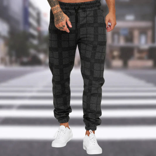 Heren Geruite Broek | Jogger