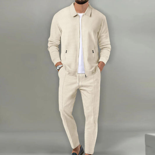 Heren Casual Twee-Delige Set | Jas en Broek