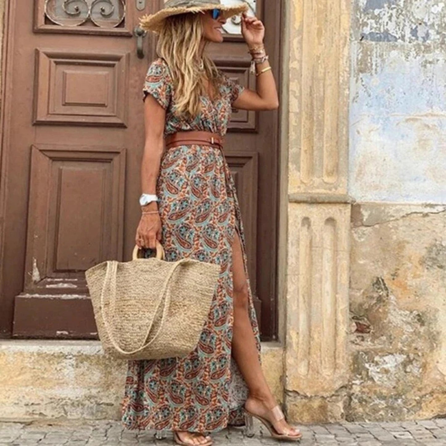 Esmarianne | Dames Maxi Jurk | Boho Paisley Print