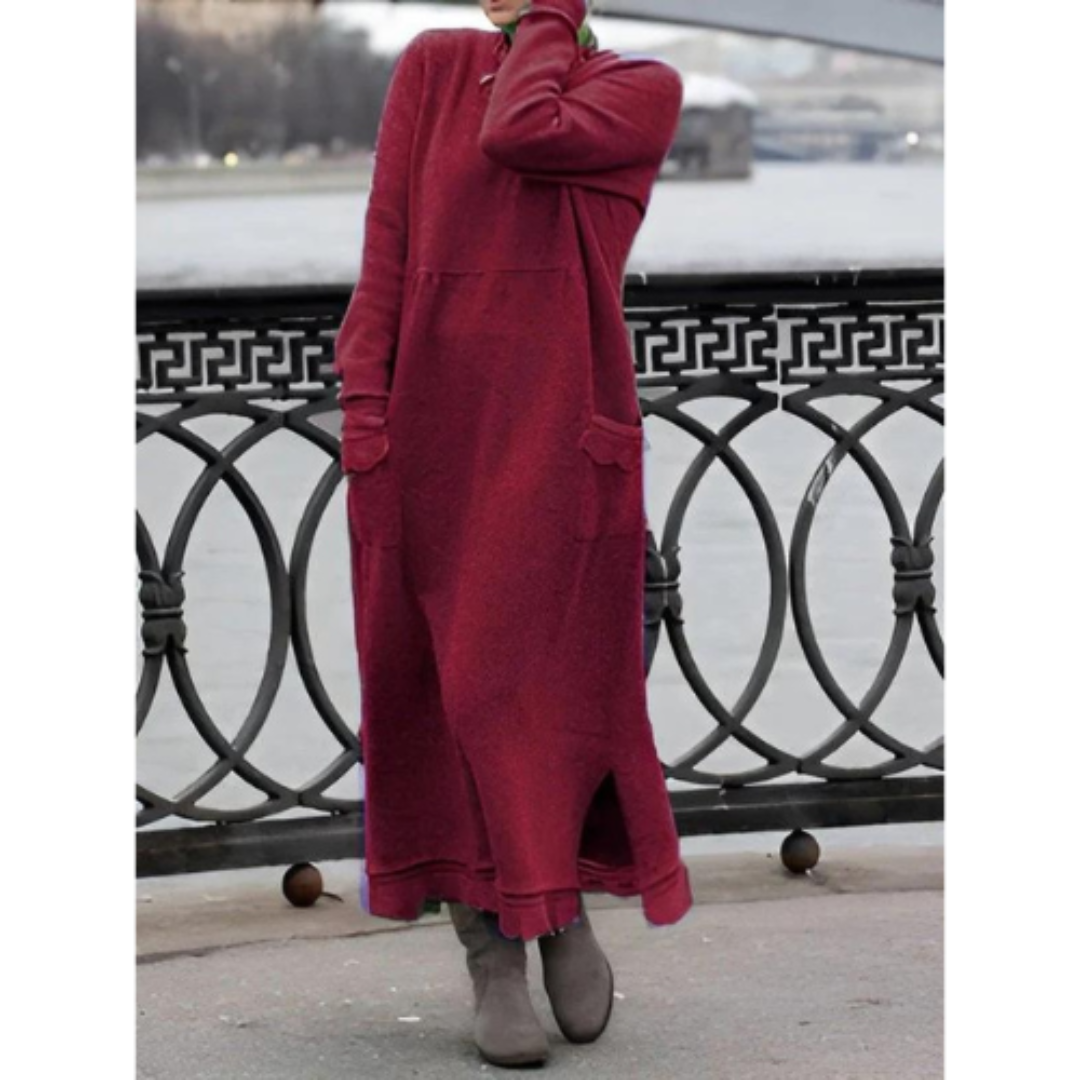 Jenna | Lange Gebreide Maxi Jurk