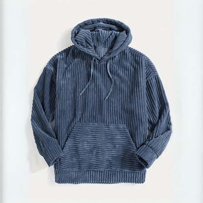 Lennart | Casual Losse Geribde Hoodie