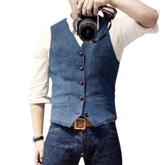 Evermond | Heren Vest | Classic Button-Up