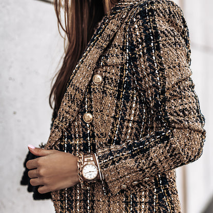 Otylia | Elegante Geruite Blazer