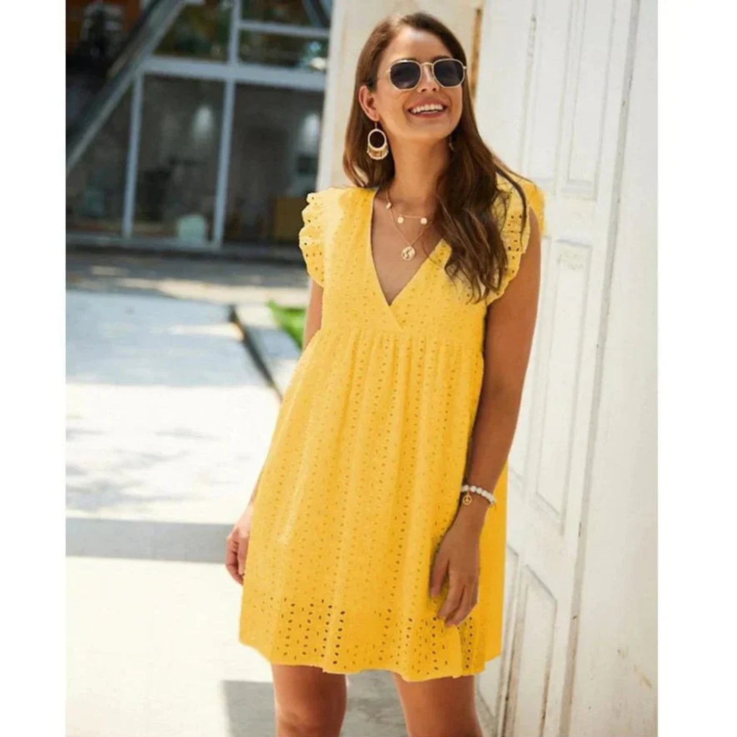 Dames Gele Jurk | Hippie