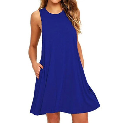Dames Ronde Hals Mini Jurk | Casual Zomer