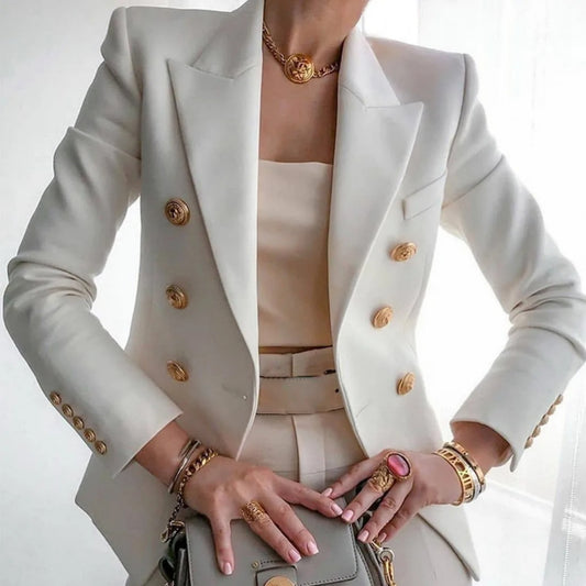 Dames Elegant Blazer | met Gouden Knopen