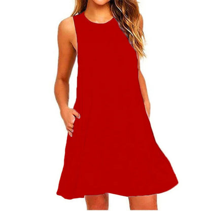 Dames Ronde Hals Mini Jurk | Casual Zomer