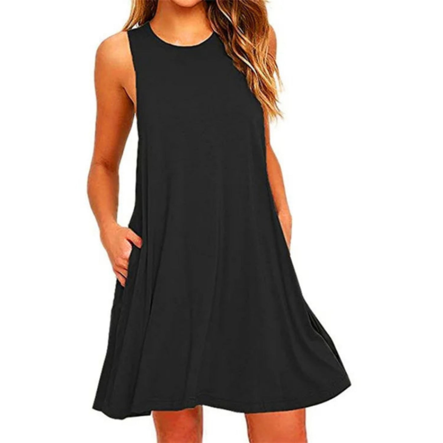 Dames Ronde Hals Mini Jurk | Casual Zomer