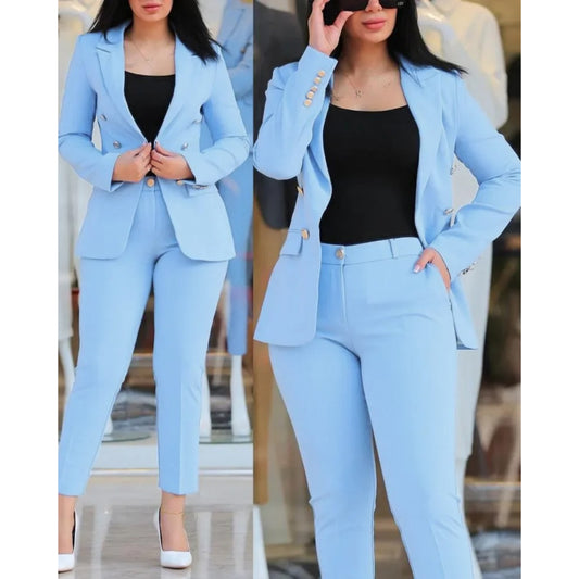 Dames Slim Fit Set | Blazer en Broek