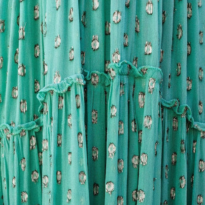 Dames Ibiza Zomer Maxi Jurk | V-Hals Print