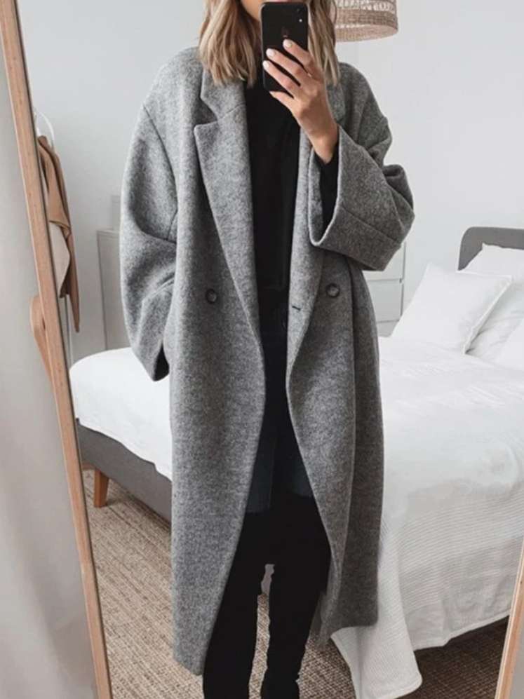 Emilie | Trendy Oversized Lange Mantel