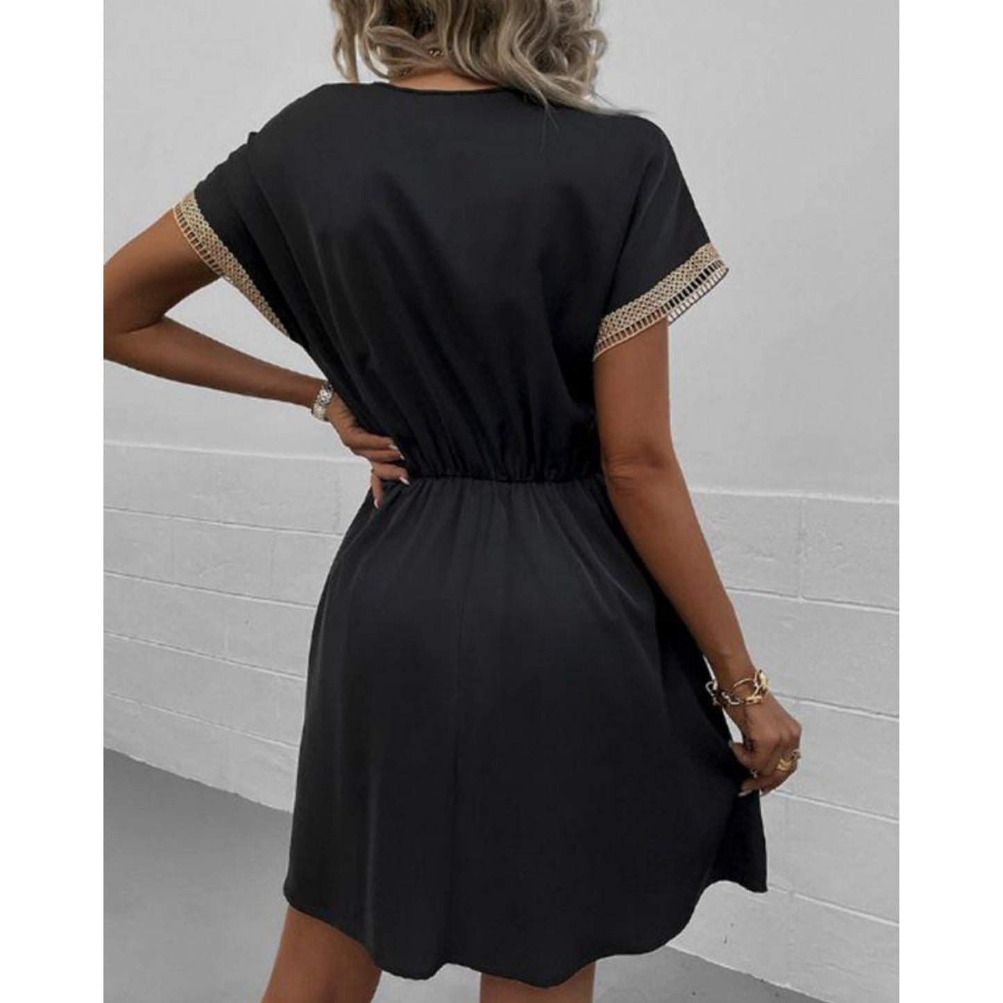 Alijanne | Dames Mini Jurk | Tassel Drawstring Taille