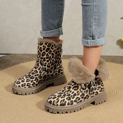 Annalotta | Dames Winterlaarzen | Luipaardprint