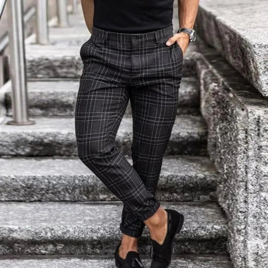 Heren Werk Cropped Chino Broek | Lage Taille