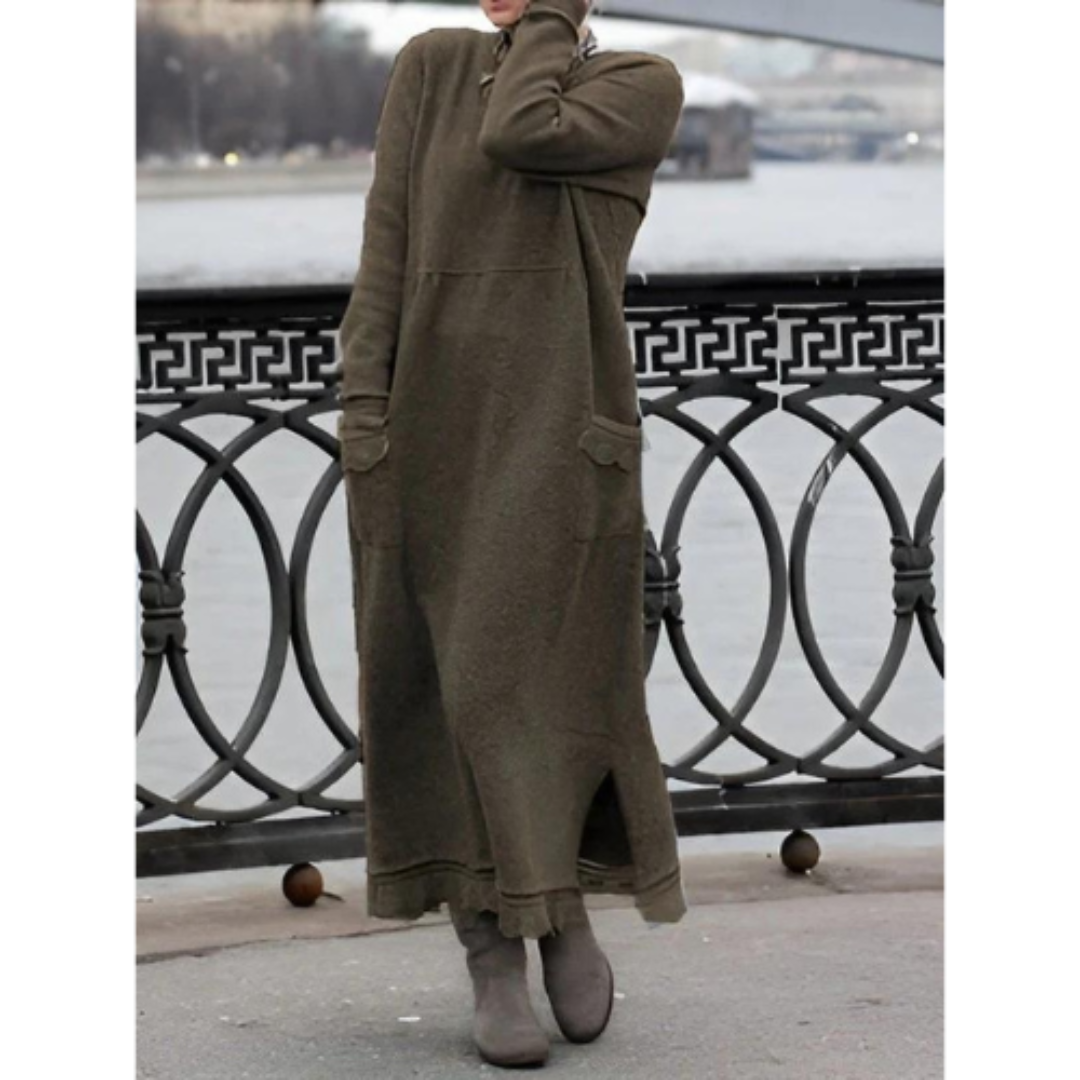 Jenna | Lange Gebreide Maxi Jurk