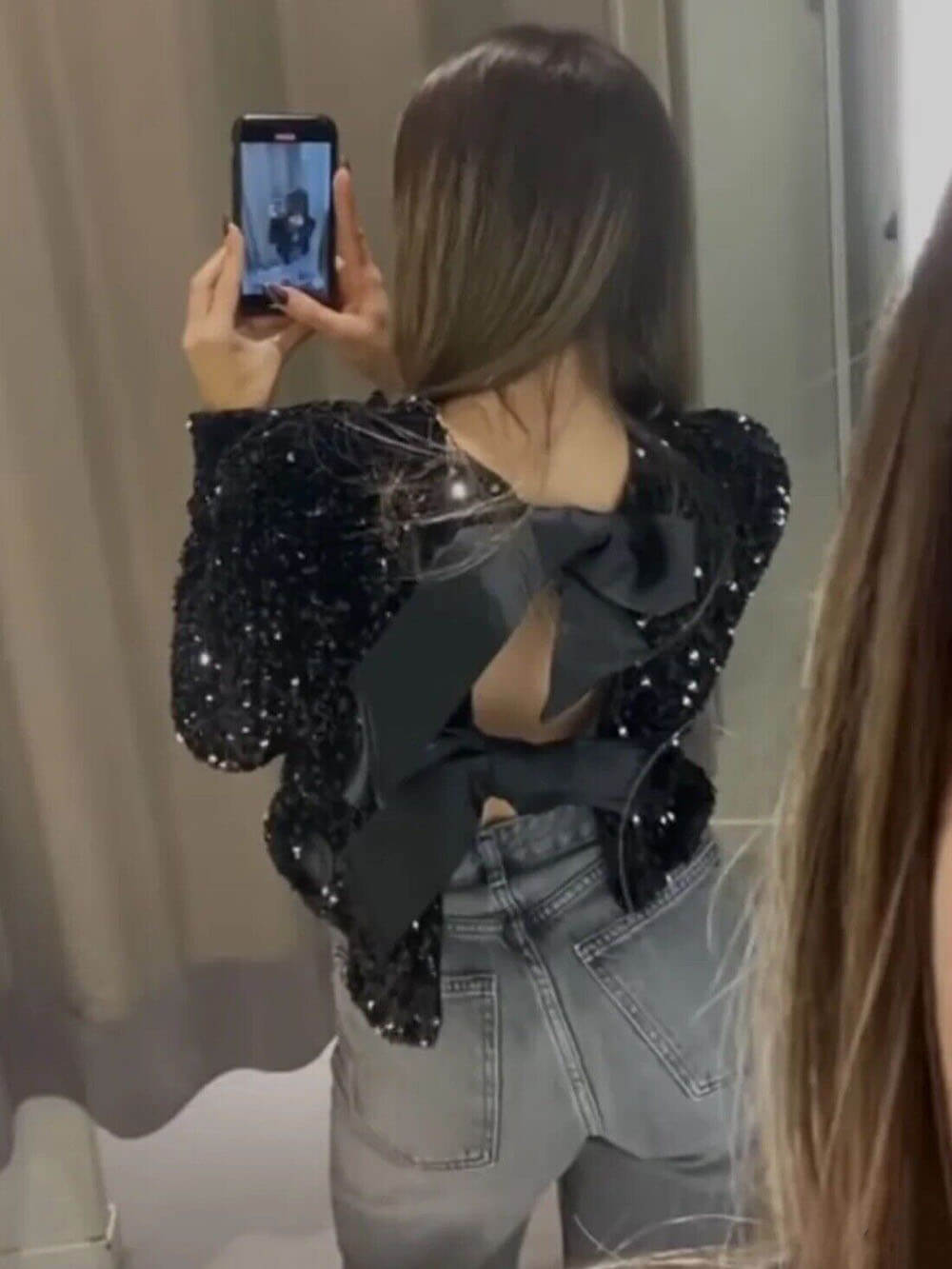 Taylor | Chique Blouse Met Strikken
