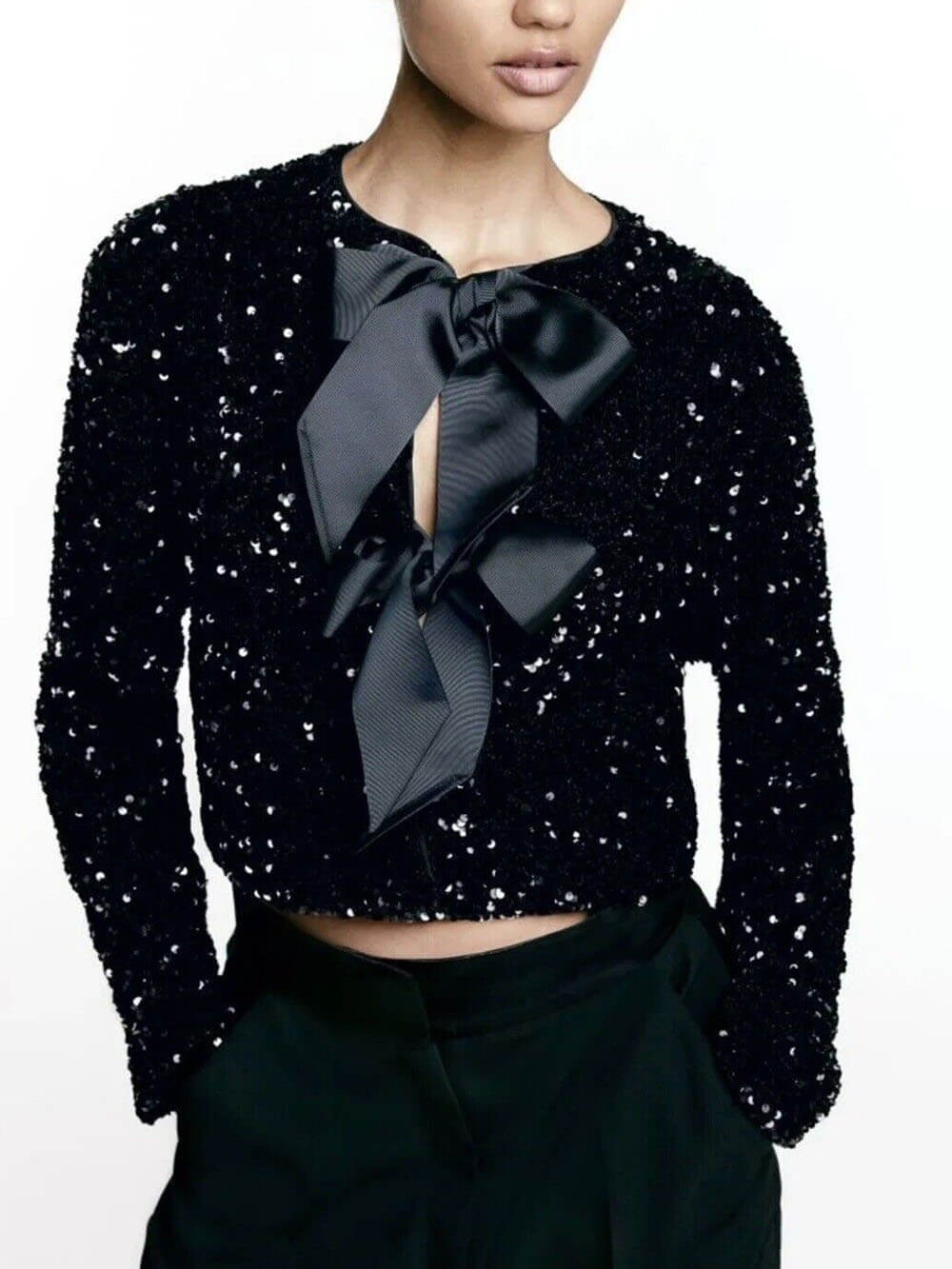 Taylor | Chique Blouse Met Strikken