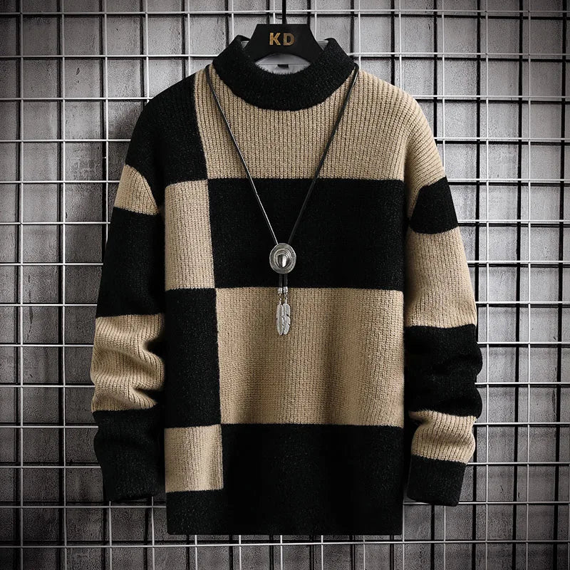 Rocco | Moderne Blokprint Trui