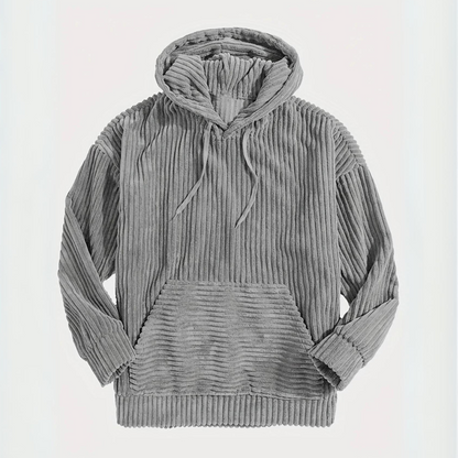 Lennart | Casual Losse Geribde Hoodie