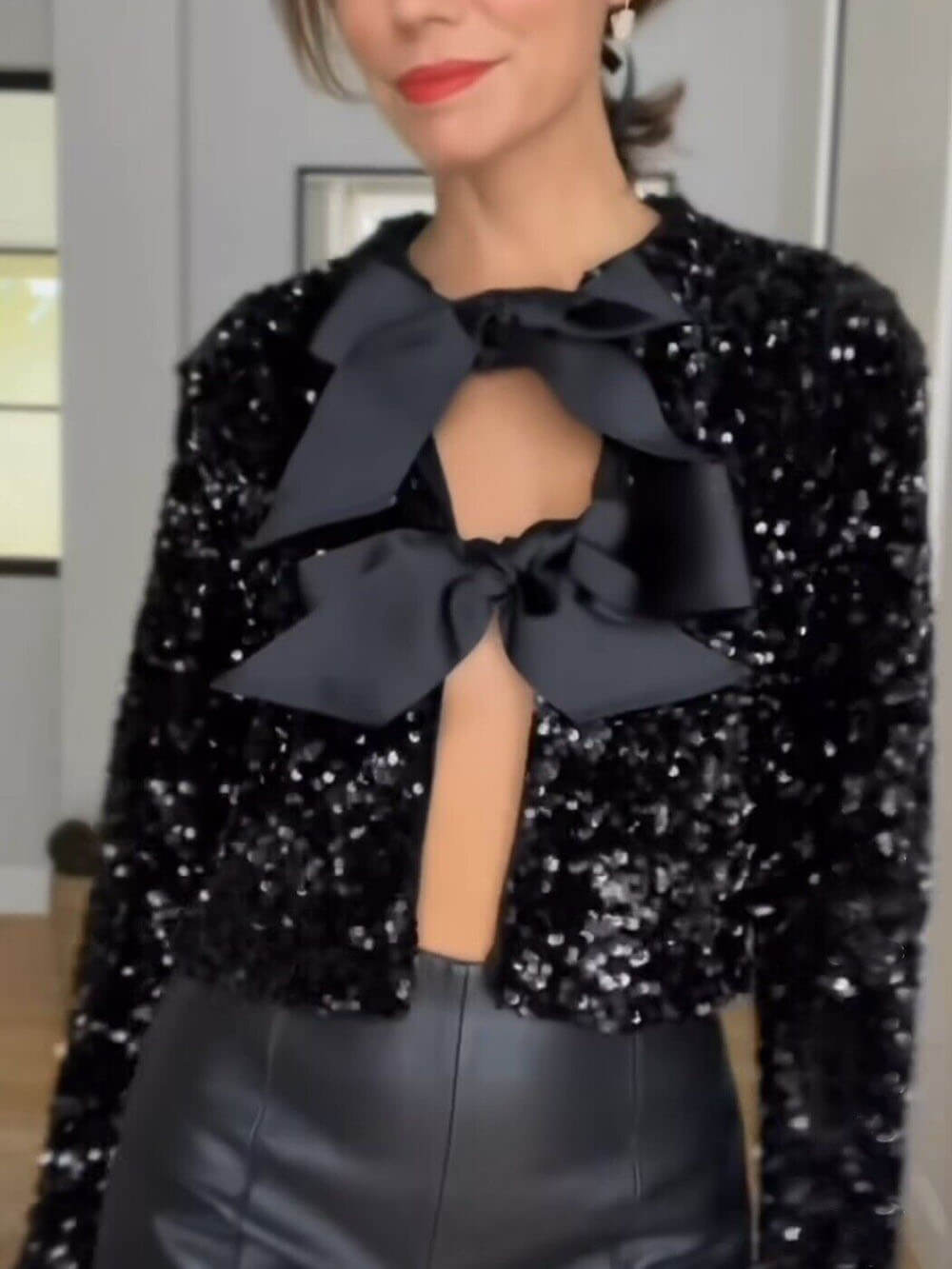 Taylor | Chique Blouse Met Strikken