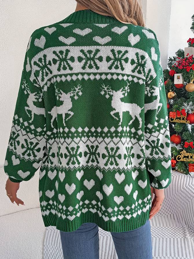 Chelsea | Kerstpatroon Gebreid Vest