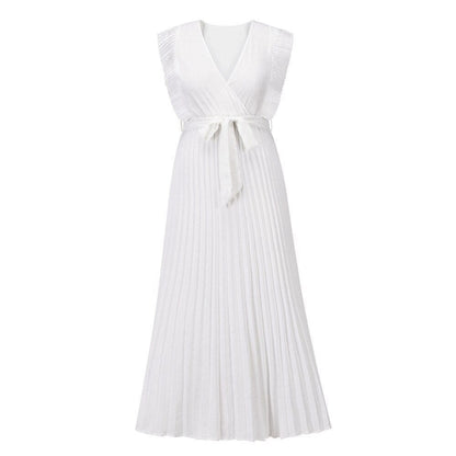 Charilind | Dames Maxi Jurk | Geplooide Ruffle Design