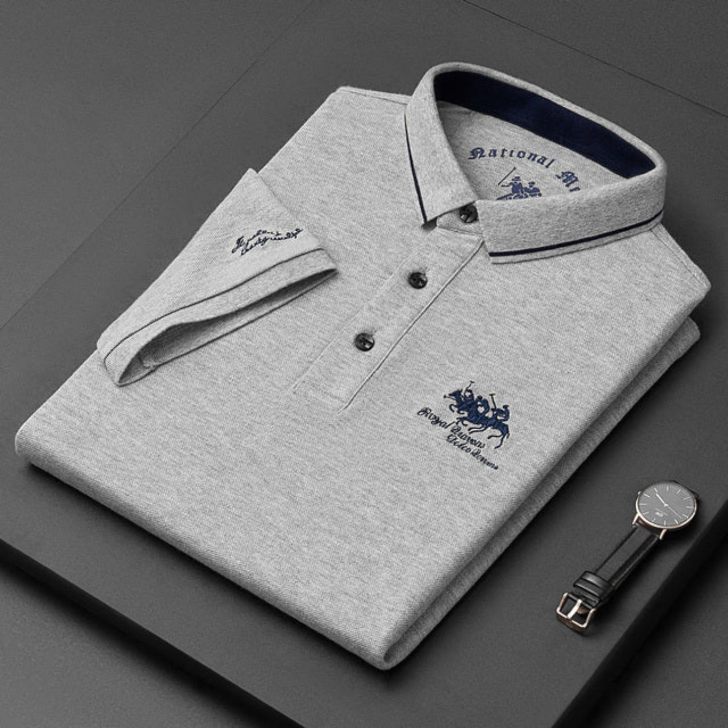 Dierwald | Heren Polo Shirt | Geborduurd Design