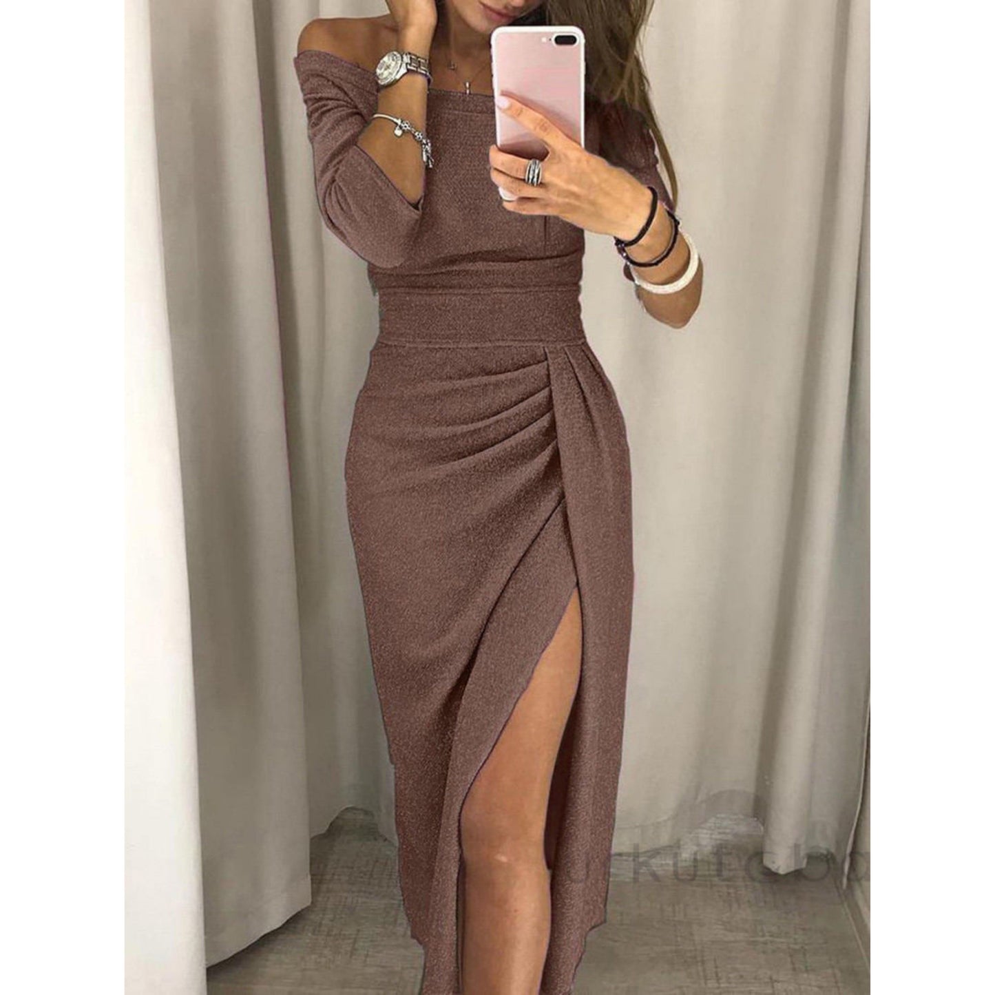 Bertheline | Dames Maxi Jurk | Elegante Off-Shoulder