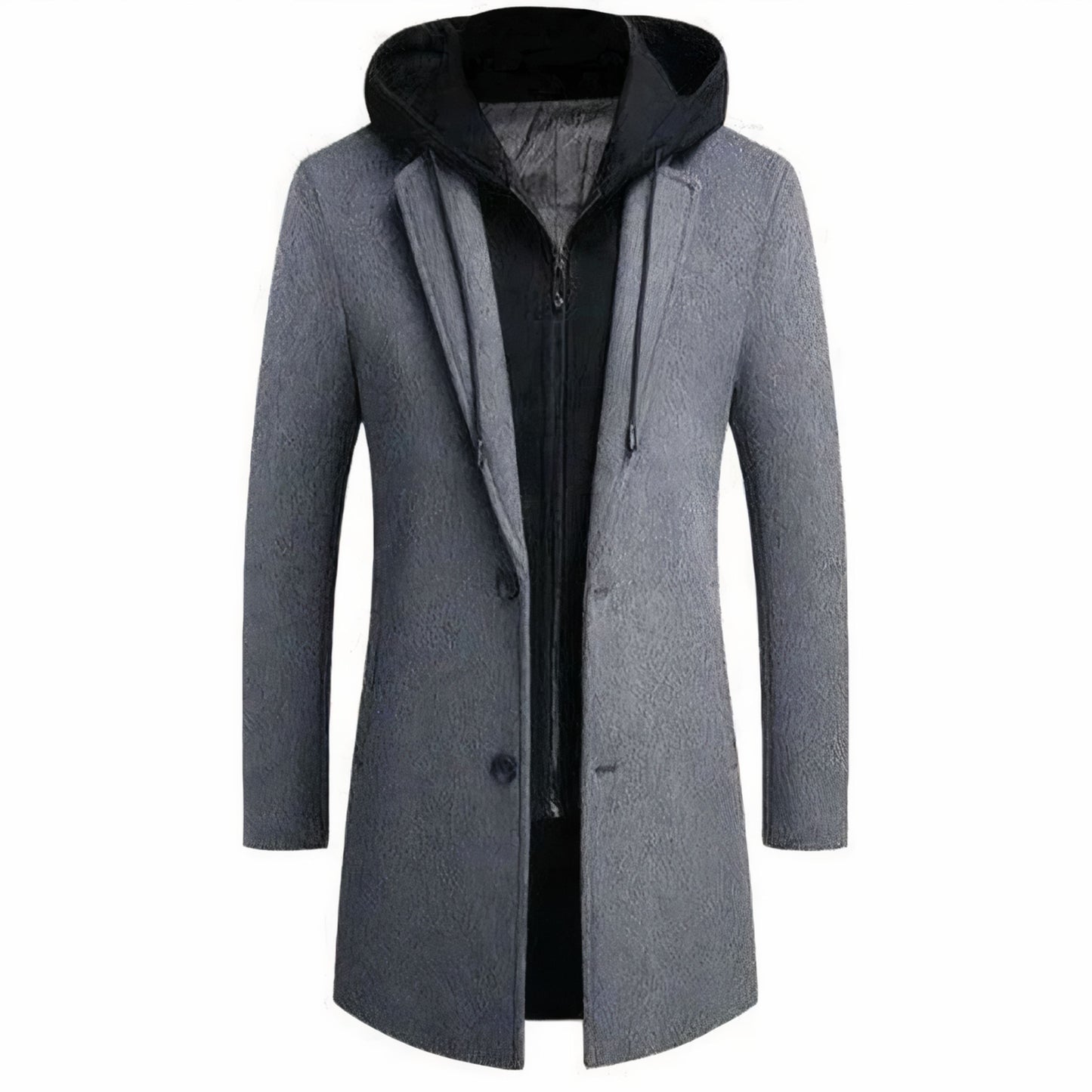 Deicko | Heren Hooded Overcoat | Button-Down