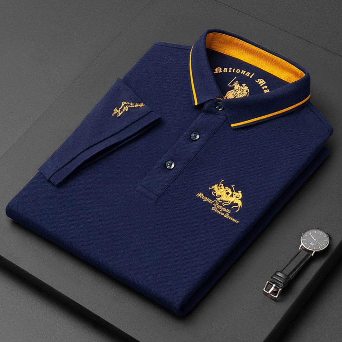 Dierwald | Heren Polo Shirt | Geborduurd Design
