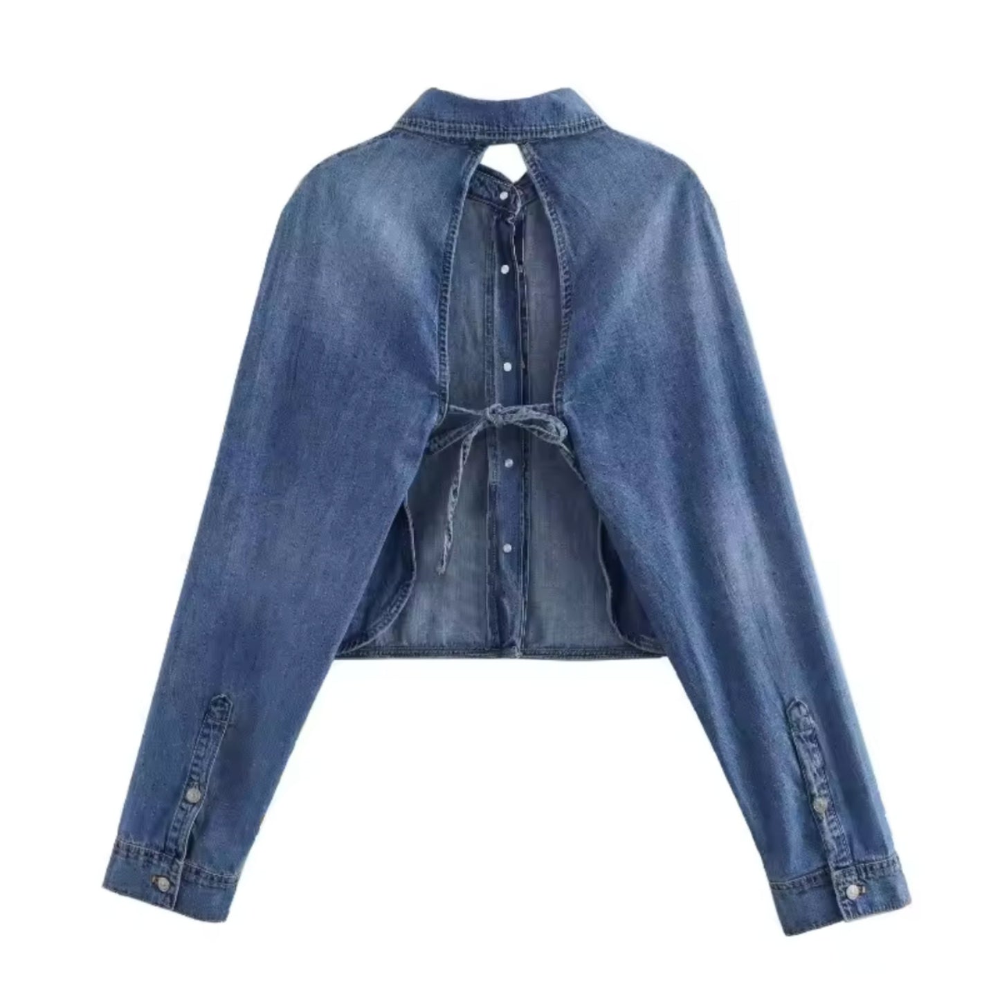 Betsanne | Dames Cropped Jas | Open Rug Ontwerp