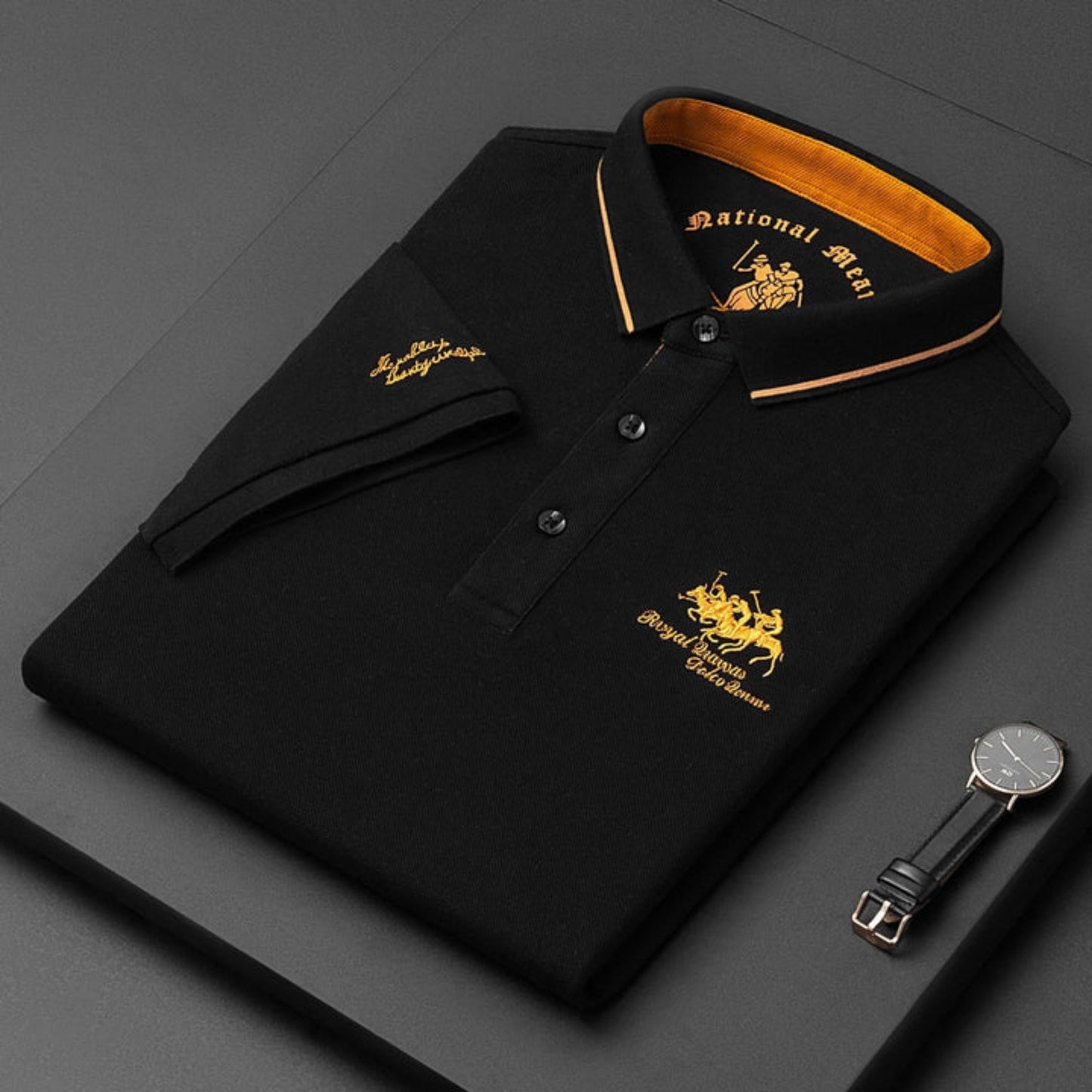 Dierwald | Heren Polo Shirt | Geborduurd Design